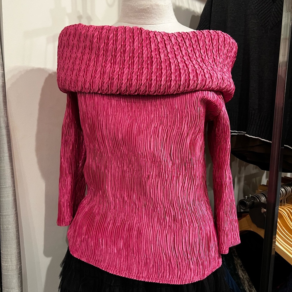 Pink Off-Shoulder Women's top